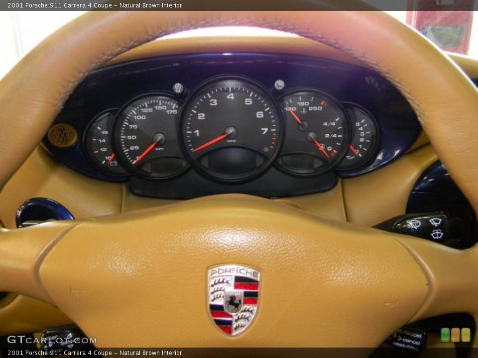 Natural Brown Interior Gauges for the 2001 Porsche 911 Carrera 4 Coupe #48607799