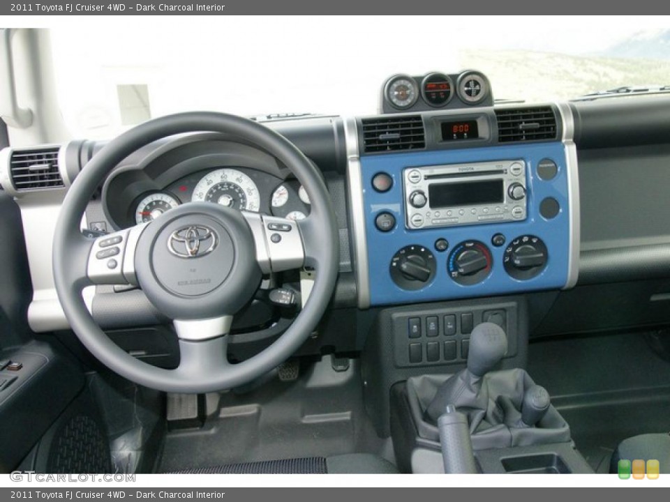 Dark Charcoal Interior Dashboard for the 2011 Toyota FJ Cruiser 4WD #48609767
