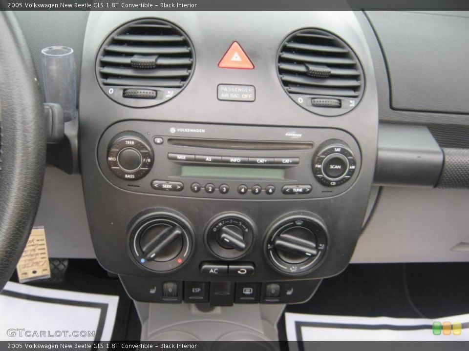 Black Interior Controls for the 2005 Volkswagen New Beetle GLS 1.8T Convertible #48611121