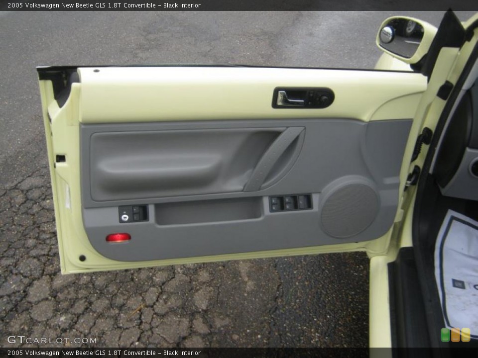 Black Interior Door Panel for the 2005 Volkswagen New Beetle GLS 1.8T Convertible #48611215