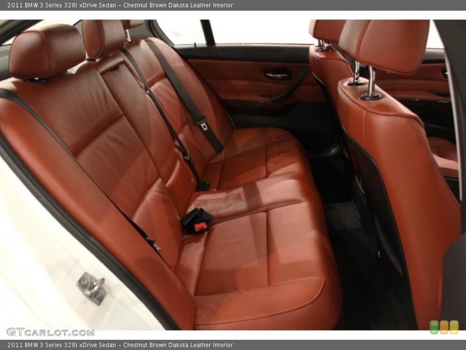 Chestnut Brown Dakota Leather Interior Photo for the 2011 BMW 3 Series 328i xDrive Sedan #48612128