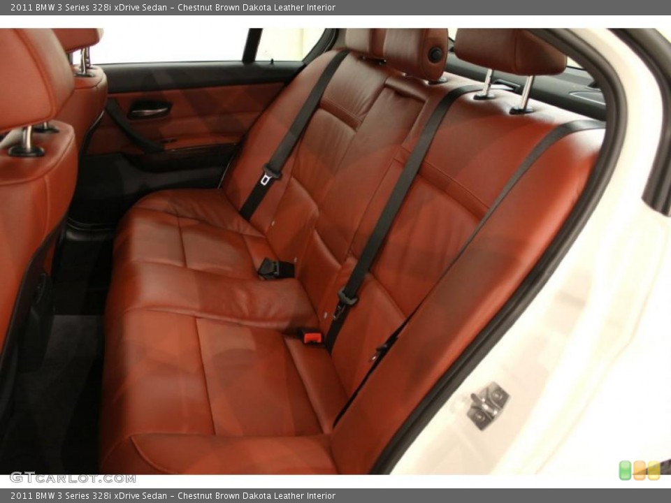 Chestnut Brown Dakota Leather Interior Photo for the 2011 BMW 3 Series 328i xDrive Sedan #48612143