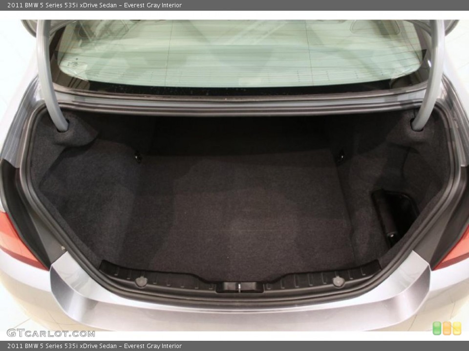 Everest Gray Interior Trunk for the 2011 BMW 5 Series 535i xDrive Sedan #48612548