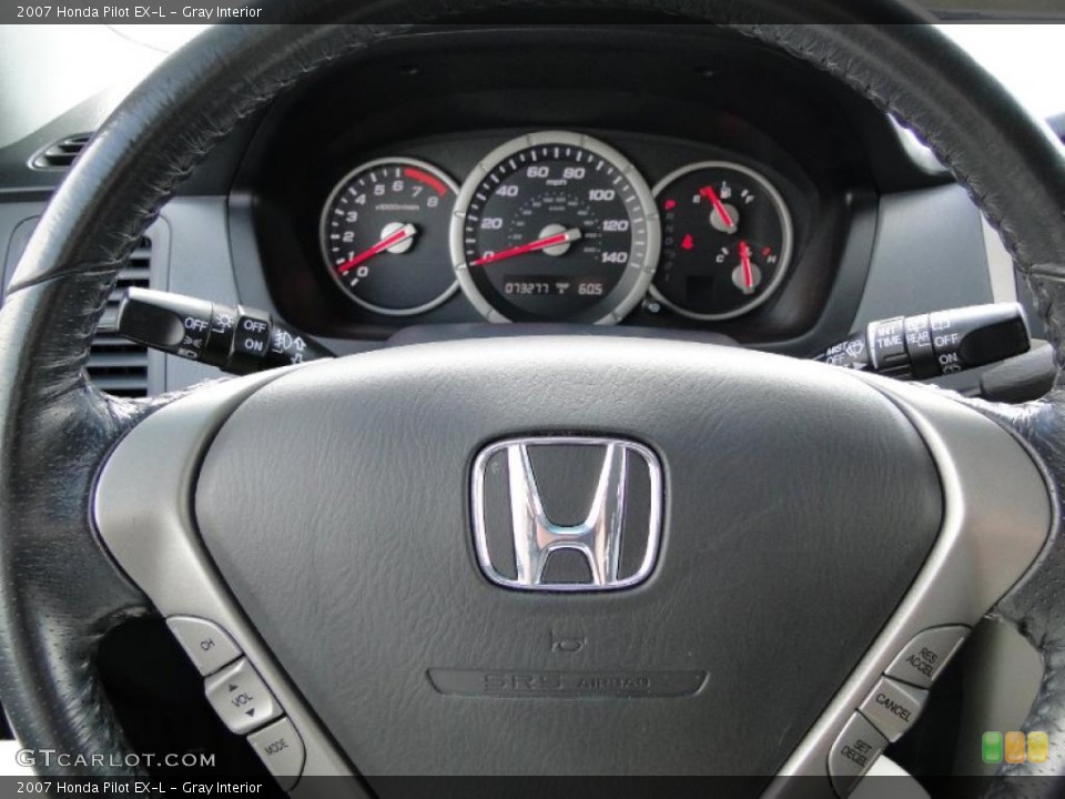 Gray Interior Steering Wheel for the 2007 Honda Pilot EX-L #48614575