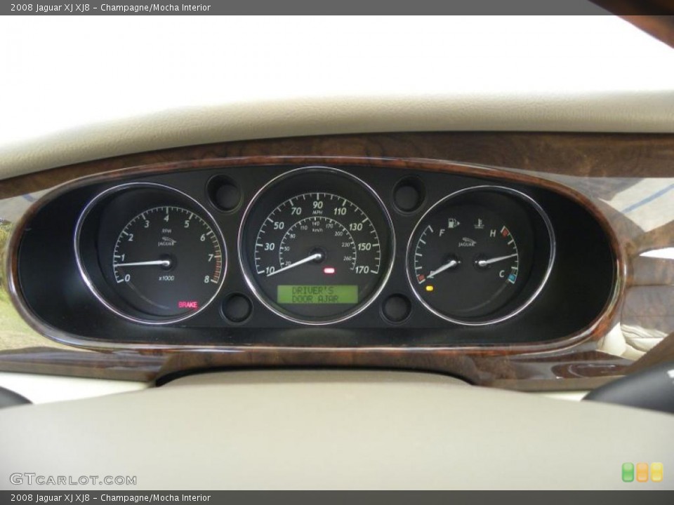 Champagne/Mocha Interior Gauges for the 2008 Jaguar XJ XJ8 #48615989