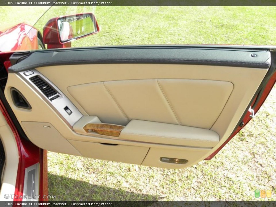 Cashmere/Ebony Interior Door Panel for the 2009 Cadillac XLR Platinum Roadster #48616112