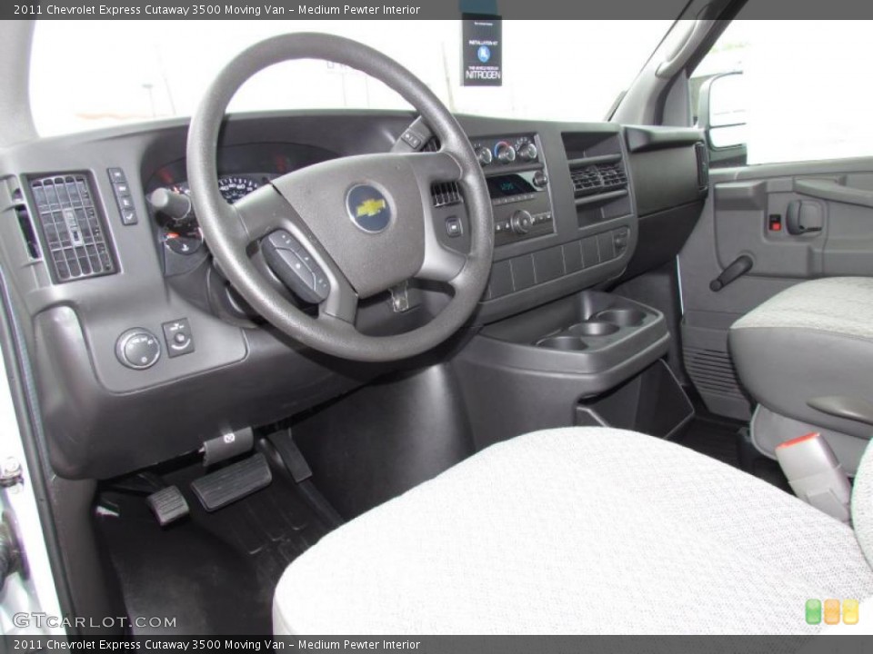 Medium Pewter Interior Prime Interior for the 2011 Chevrolet Express Cutaway 3500 Moving Van #48616304