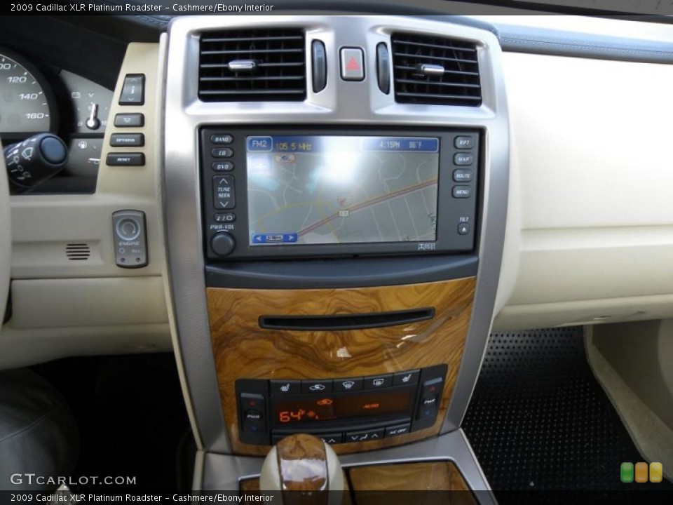Cashmere/Ebony Interior Navigation for the 2009 Cadillac XLR Platinum Roadster #48616310