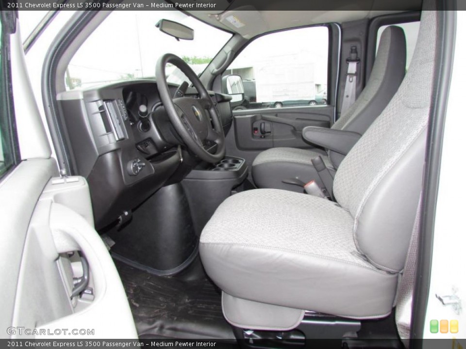Medium Pewter Interior Photo for the 2011 Chevrolet Express LS 3500 Passenger Van #48616568