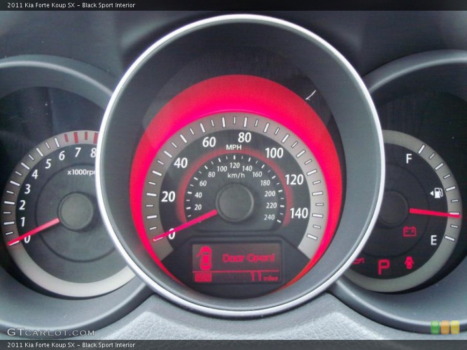 Black Sport Interior Gauges for the 2011 Kia Forte Koup SX #48617813