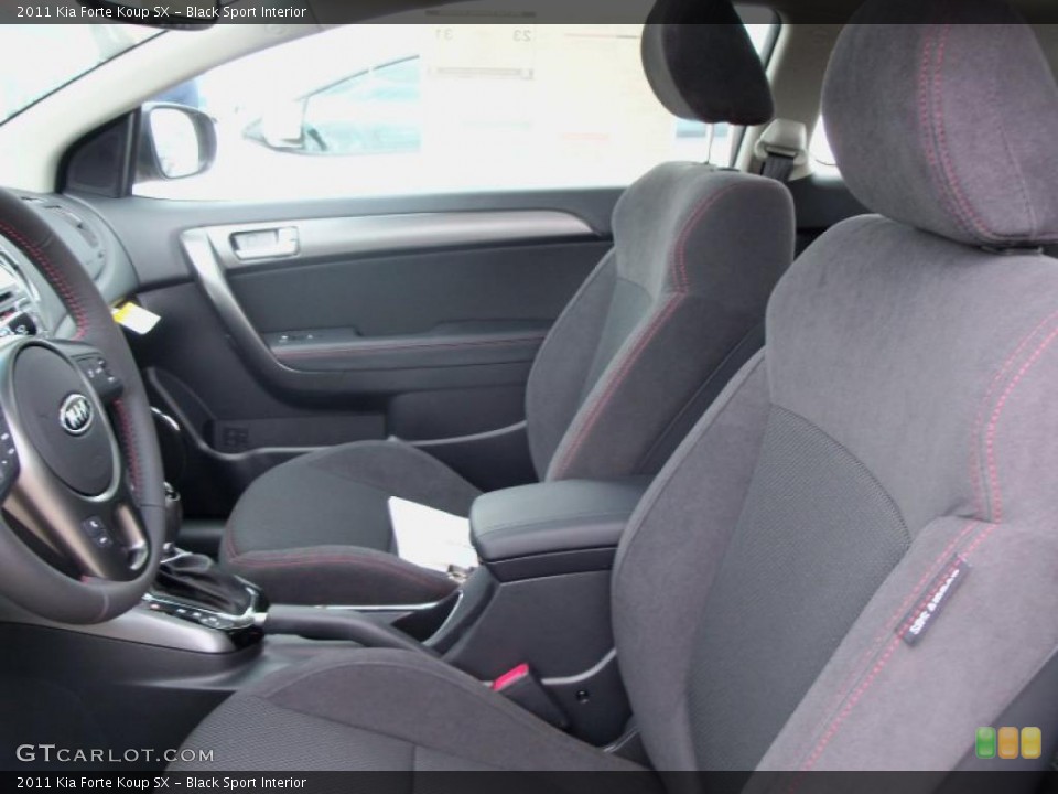 Black Sport Interior Photo for the 2011 Kia Forte Koup SX #48617898