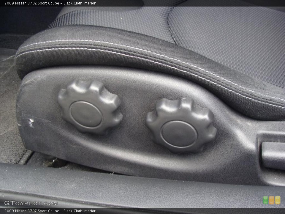 Black Cloth Interior Controls for the 2009 Nissan 370Z Sport Coupe #48620243