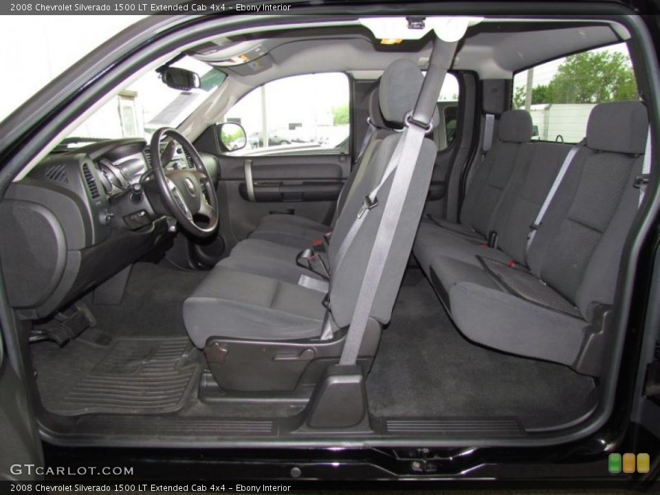 Ebony Interior Photo for the 2008 Chevrolet Silverado 1500 LT Extended Cab 4x4 #48620294