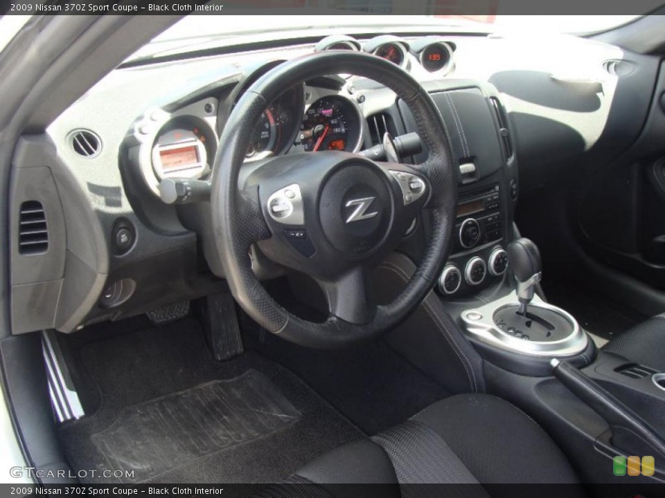 Black Cloth Interior Steering Wheel for the 2009 Nissan 370Z Sport Coupe #48620303