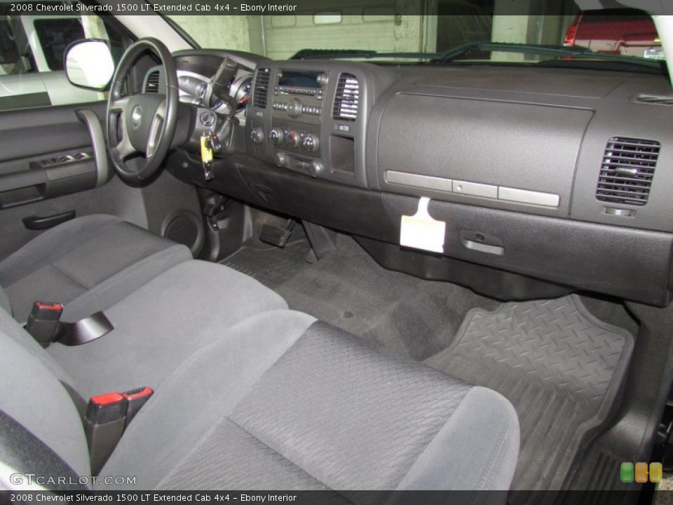 Ebony Interior Dashboard for the 2008 Chevrolet Silverado 1500 LT Extended Cab 4x4 #48620387