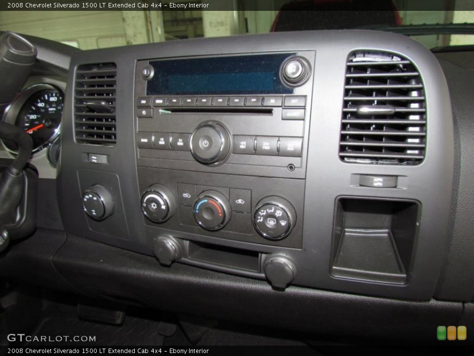 Ebony Interior Controls for the 2008 Chevrolet Silverado 1500 LT Extended Cab 4x4 #48620402