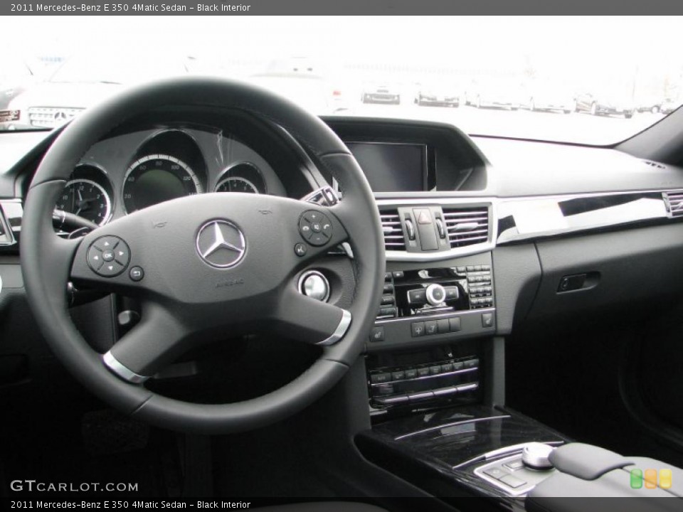 Black Interior Dashboard for the 2011 Mercedes-Benz E 350 4Matic Sedan #48621749