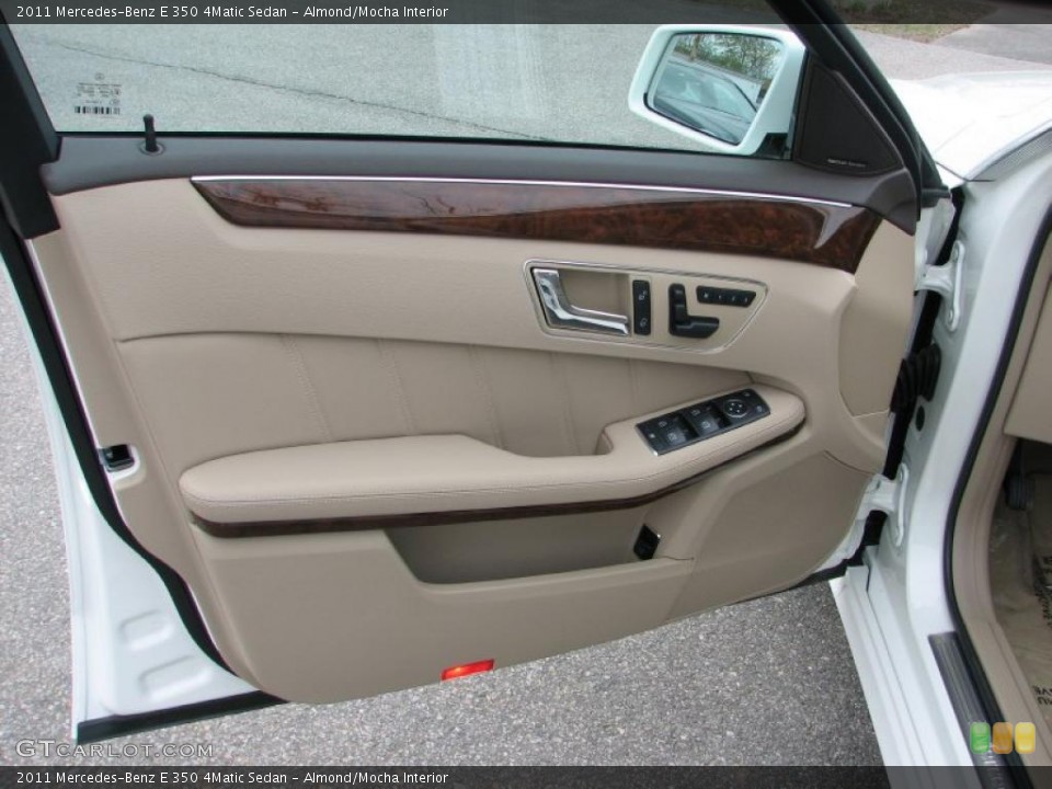 Almond/Mocha Interior Door Panel for the 2011 Mercedes-Benz E 350 4Matic Sedan #48621959