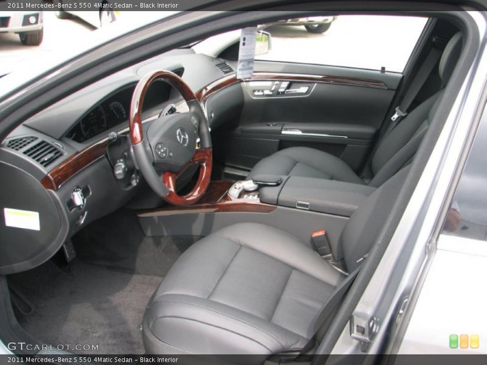 Black Interior Photo for the 2011 Mercedes-Benz S 550 4Matic Sedan #48622424