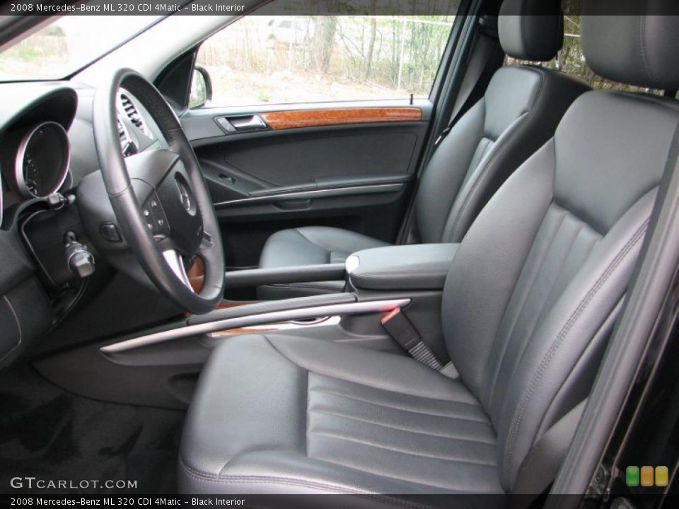 Black Interior Photo for the 2008 Mercedes-Benz ML 320 CDI 4Matic #48623189