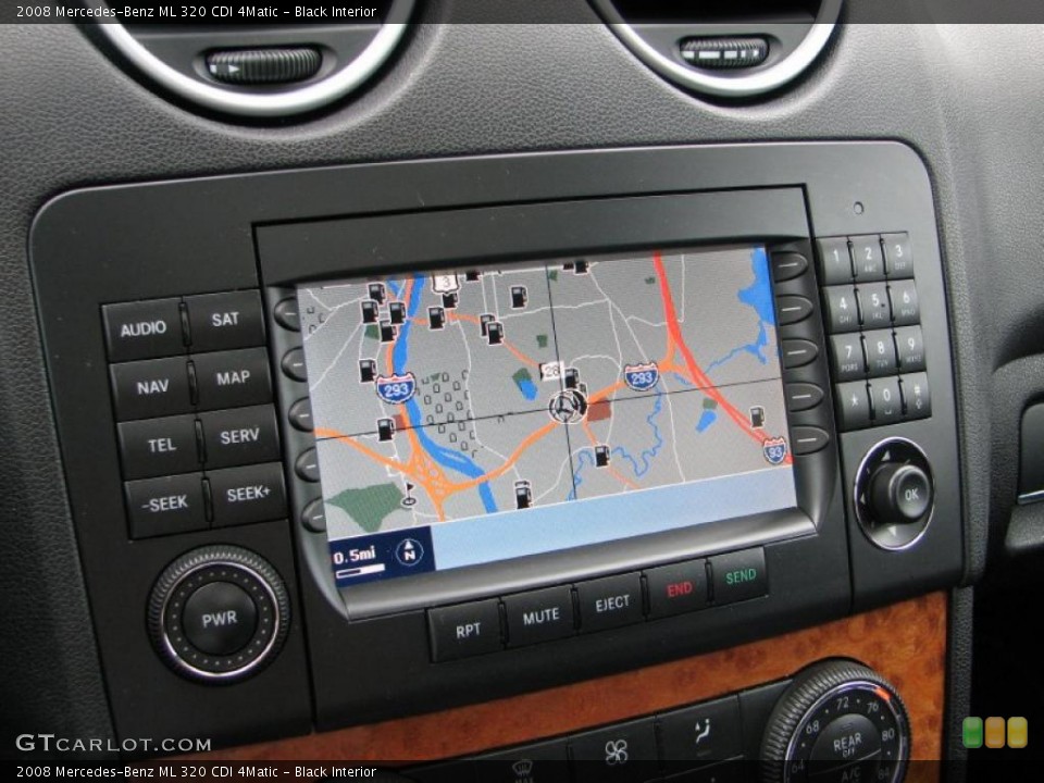 Black Interior Navigation for the 2008 Mercedes-Benz ML 320 CDI 4Matic #48623219