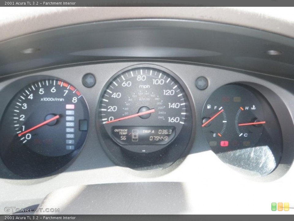 Parchment Interior Gauges for the 2001 Acura TL 3.2 #48623270
