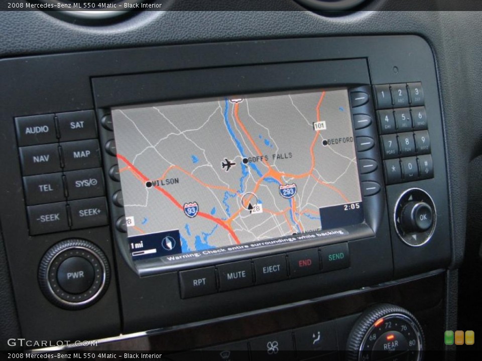 Black Interior Navigation for the 2008 Mercedes-Benz ML 550 4Matic #48623378