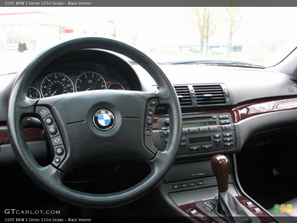 Black Interior Dashboard for the 2005 BMW 3 Series 330xi Sedan #48623490