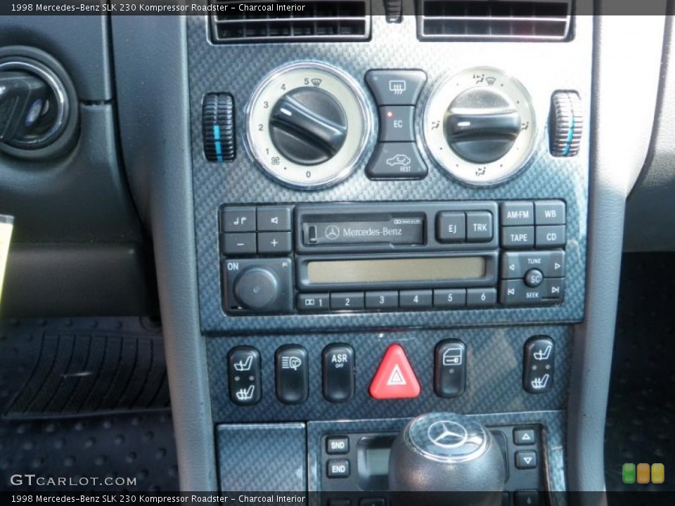 Charcoal Interior Controls for the 1998 Mercedes-Benz SLK 230 Kompressor Roadster #48623961