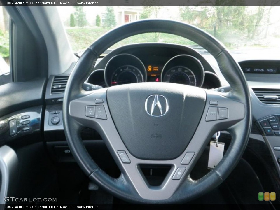 Ebony Interior Steering Wheel for the 2007 Acura MDX  #48624285