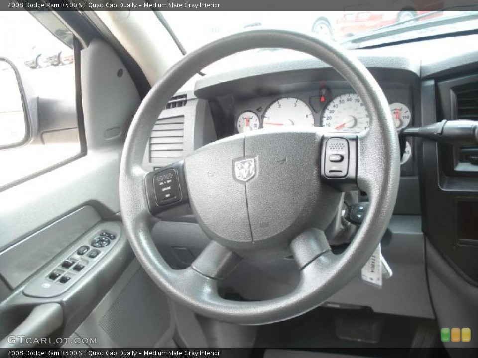 Medium Slate Gray Interior Steering Wheel for the 2008 Dodge Ram 3500 ST Quad Cab Dually #48624582