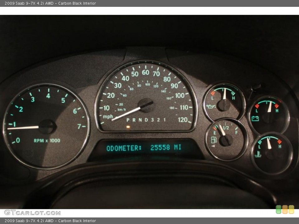 Carbon Black Interior Gauges for the 2009 Saab 9-7X 4.2i AWD #48625980