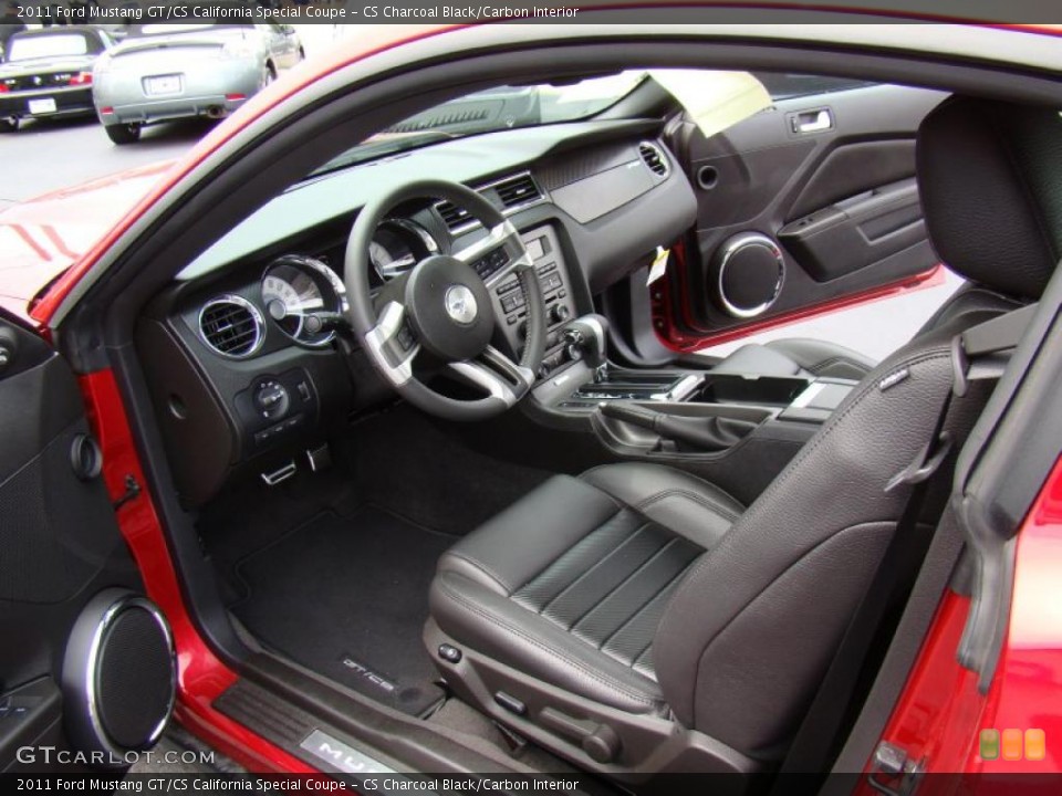 CS Charcoal Black/Carbon Interior Prime Interior for the 2011 Ford Mustang GT/CS California Special Coupe #48627438
