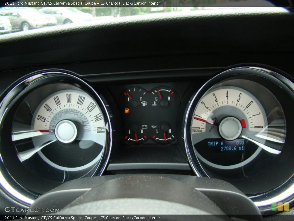 CS Charcoal Black/Carbon Interior Gauges for the 2011 Ford Mustang GT/CS California Special Coupe #48627658