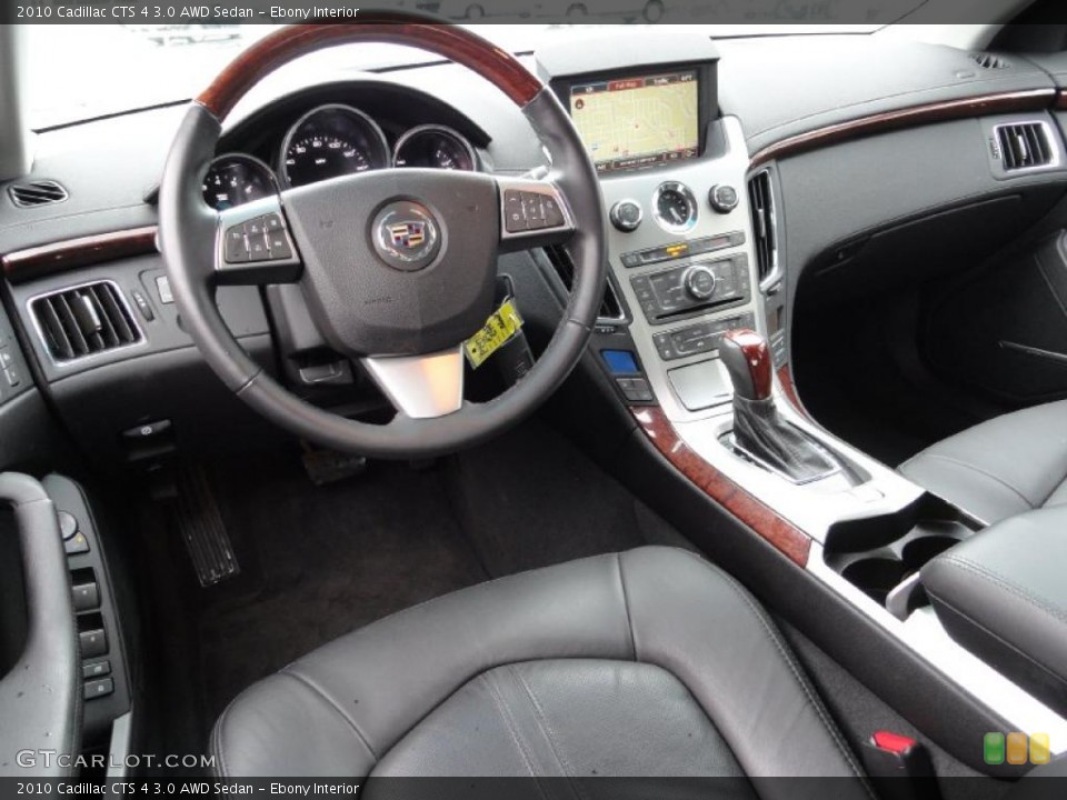 Ebony Interior Prime Interior for the 2010 Cadillac CTS 4 3.0 AWD Sedan #48629704