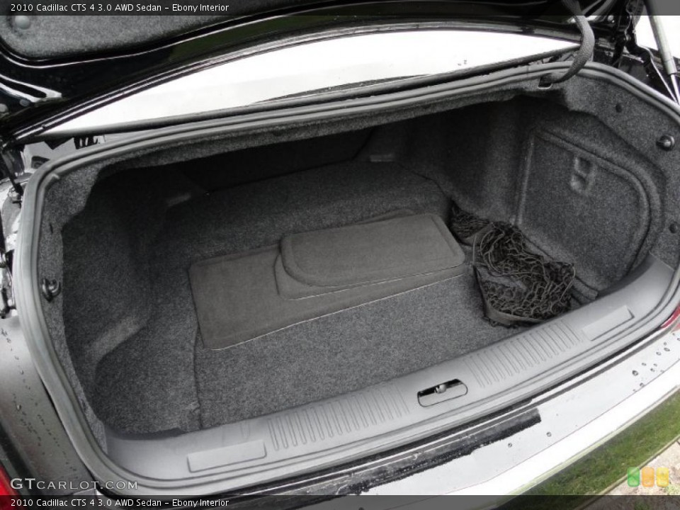 Ebony Interior Trunk for the 2010 Cadillac CTS 4 3.0 AWD Sedan #48629788