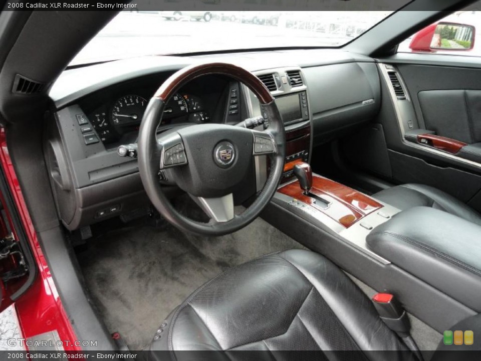 Ebony Interior Prime Interior for the 2008 Cadillac XLR Roadster #48629965