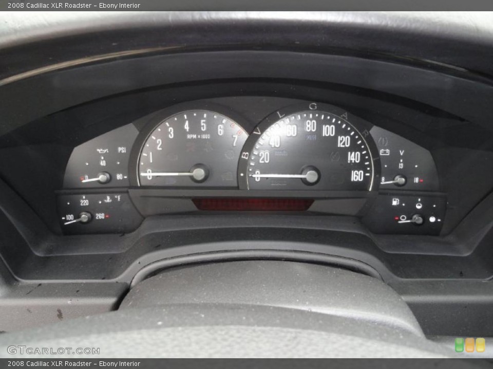 Ebony Interior Gauges for the 2008 Cadillac XLR Roadster #48630136