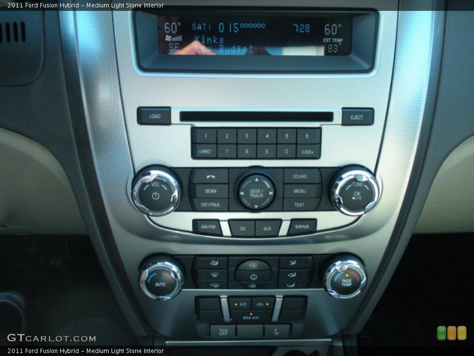 Medium Light Stone Interior Controls for the 2011 Ford Fusion Hybrid #48633383