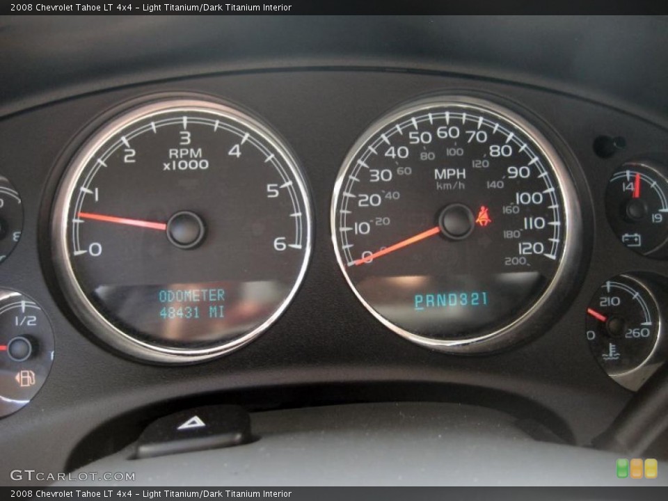 Light Titanium/Dark Titanium Interior Gauges for the 2008 Chevrolet Tahoe LT 4x4 #48635393