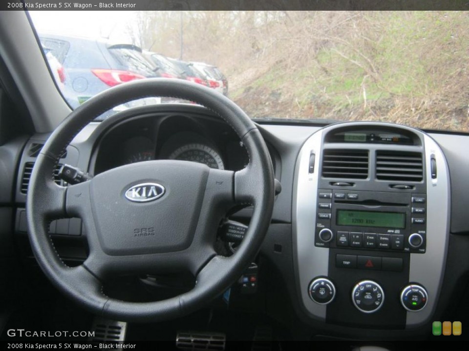 Black Interior Dashboard for the 2008 Kia Spectra 5 SX Wagon #48636305