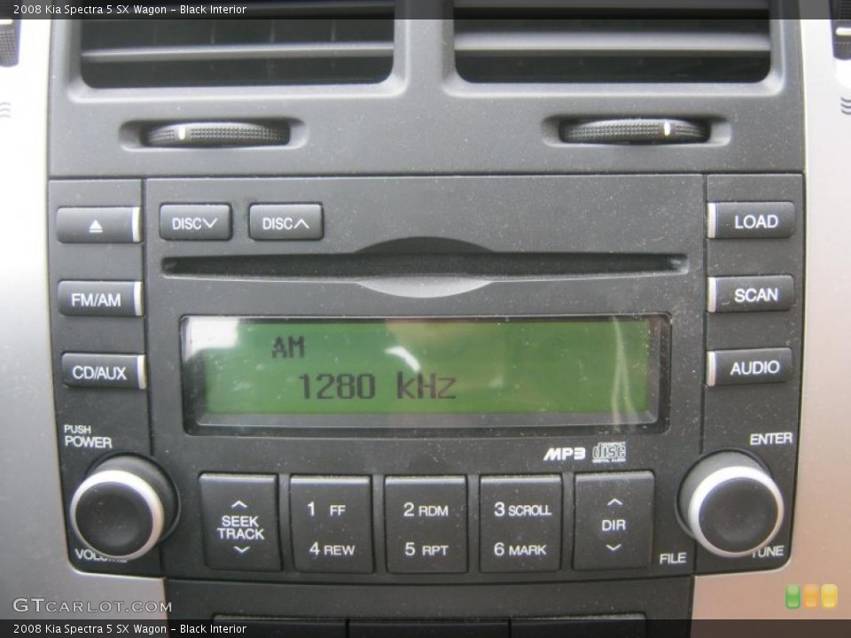 Black Interior Controls for the 2008 Kia Spectra 5 SX Wagon #48636332