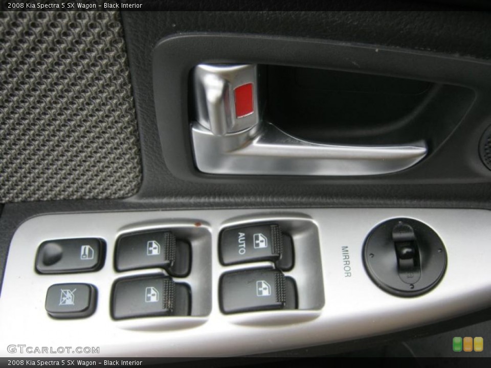 Black Interior Controls for the 2008 Kia Spectra 5 SX Wagon #48636380