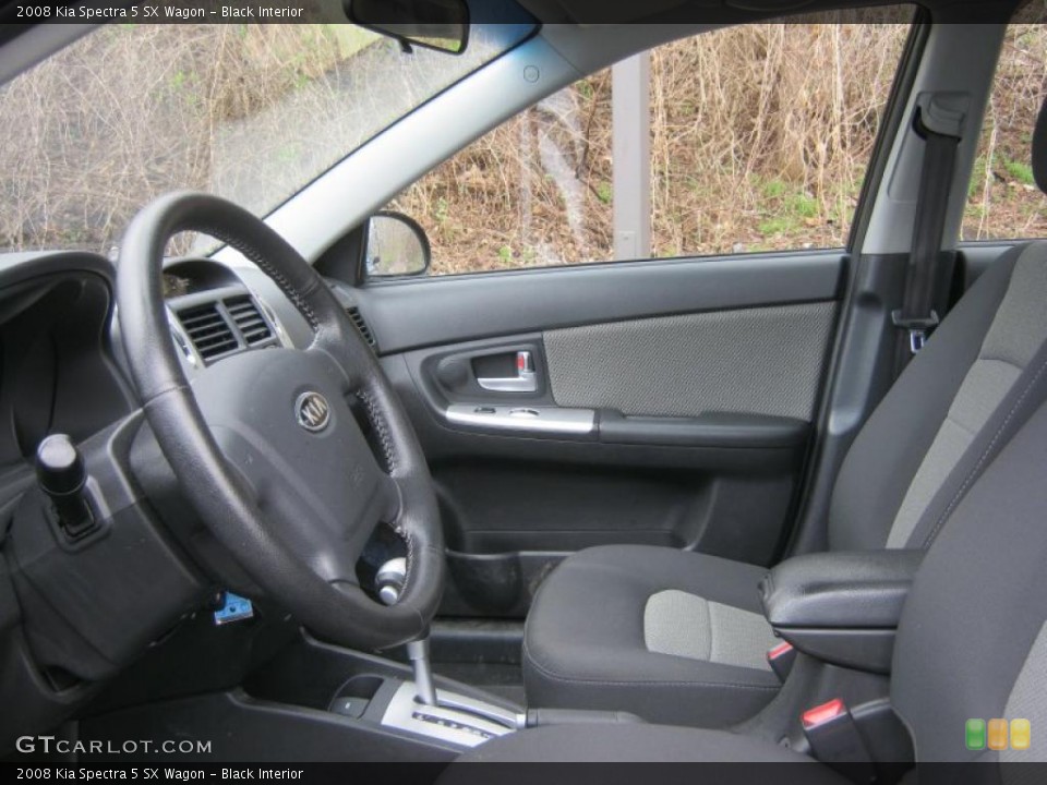 Black Interior Photo for the 2008 Kia Spectra 5 SX Wagon #48636552