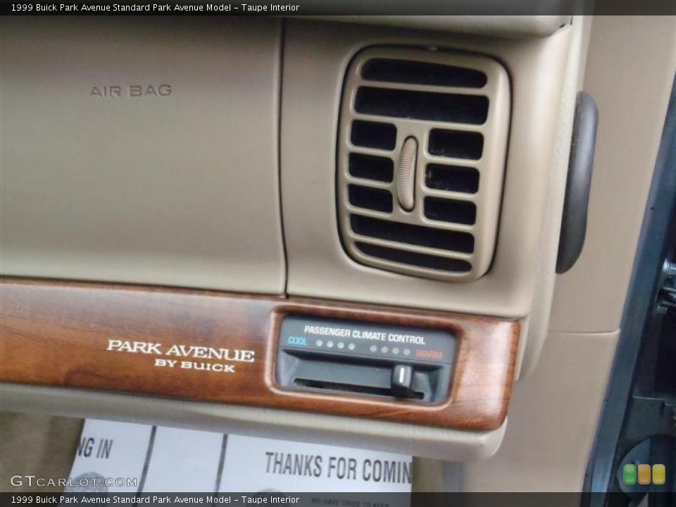Taupe Interior Controls for the 1999 Buick Park Avenue  #48637716