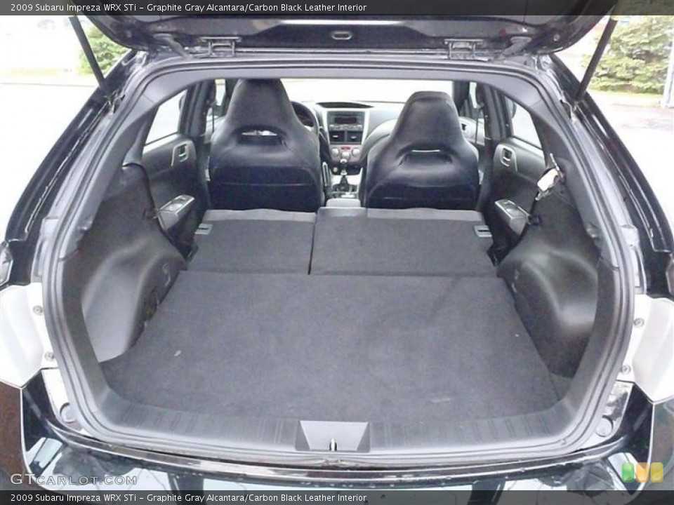 Graphite Gray Alcantara/Carbon Black Leather Interior Trunk for the 2009 Subaru Impreza WRX STi #48638064