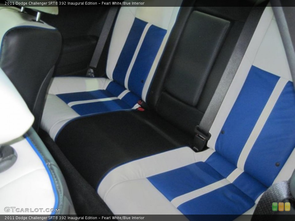Pearl White/Blue Interior Photo for the 2011 Dodge Challenger SRT8 392 Inaugural Edition #48638820