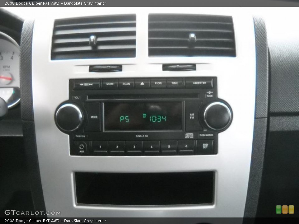 Dark Slate Gray Interior Controls for the 2008 Dodge Caliber R/T AWD #48640953