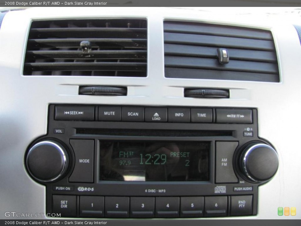 Dark Slate Gray Interior Controls for the 2008 Dodge Caliber R/T AWD #48641223