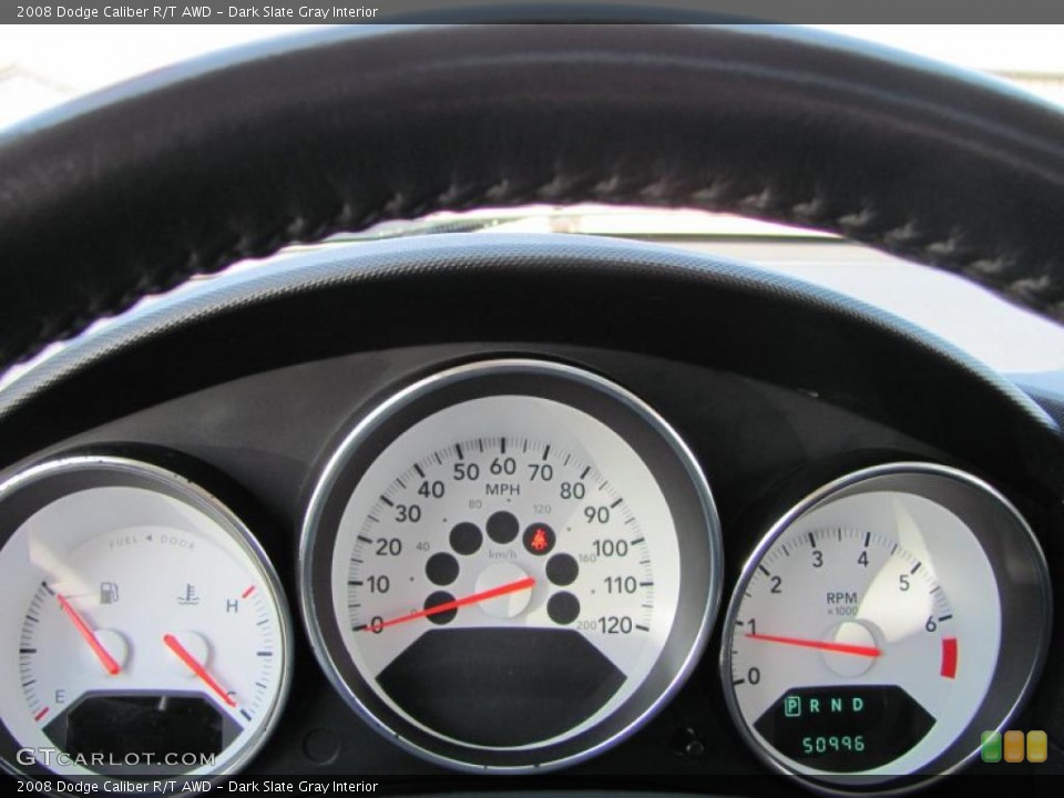 Dark Slate Gray Interior Gauges for the 2008 Dodge Caliber R/T AWD #48641238